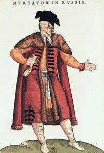 A Russian Merchant by French School